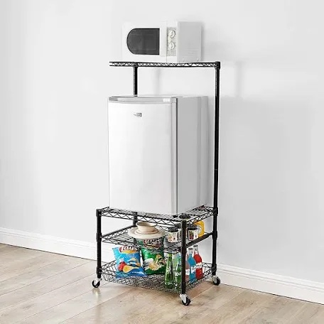 Suprima Portable Mini Fridge Organizer by DormCo - Black