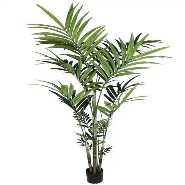 Premium Artificial Palm Tree - 7 Feet Tall, Realistic Indoor/Outdoor Faux Palm Plant