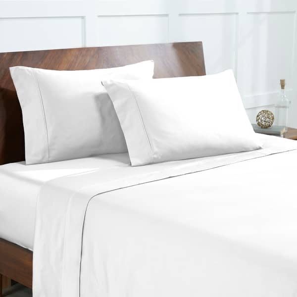 Modern Threads 400 Thread Count 100 Percent Egyptian Cotton 4-Piece Sheet Set - King - White