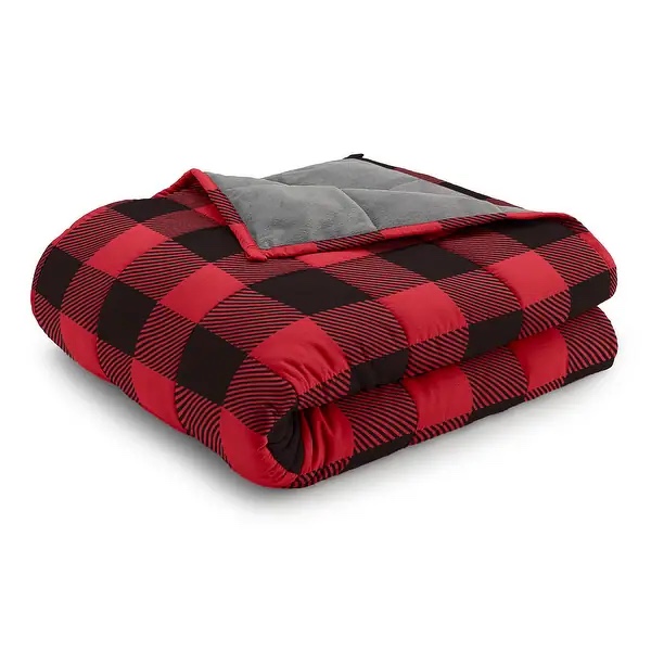 Weighted Blanket - 20 lb - Red/Black Checkered