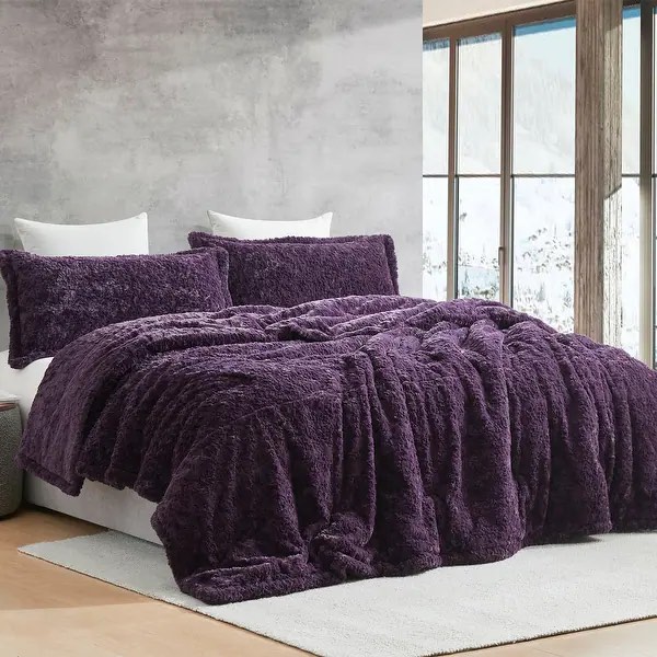 Wriggle With It - Coma Inducer®Oversized Comforter Set - Darkest Possible Purple - Oversized King