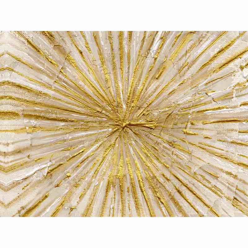 Gold Abstract Hand " Painting Print