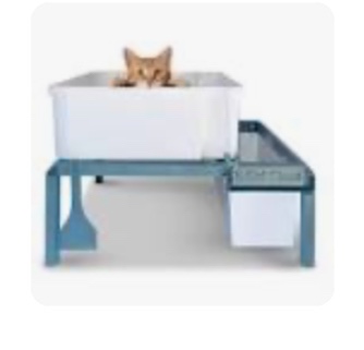 Lift and Sift Cat Litter Box, Sifting Litter Box for Easy Cleaning, Cat Toilet (2 Litter Boxes: 1 Large & 1 Small) with Frame & Scraper - K Cat Clean