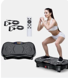 GMCXAX Vibration Plate Exercise Machine – Whole Body Workout for Weight Loss, Lymphatic Drainage & Muscle Recovery, Multiple Speeds with Bluetooth & Remote, Portable Shaker Board for Home Gym