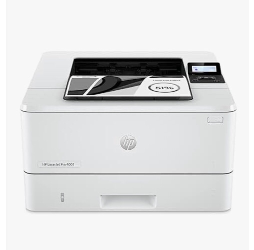 HP LaserJet Pro 4001n Black & White Printer, Print, Fast speeds, Easy setup, Mobile printing, Advanced security, USB, Ethernet Connection, Best-For-Office