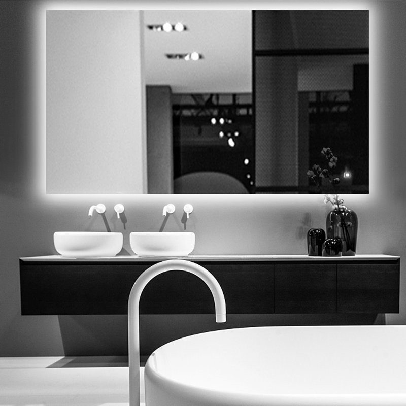 kaimee flat led wall mirror