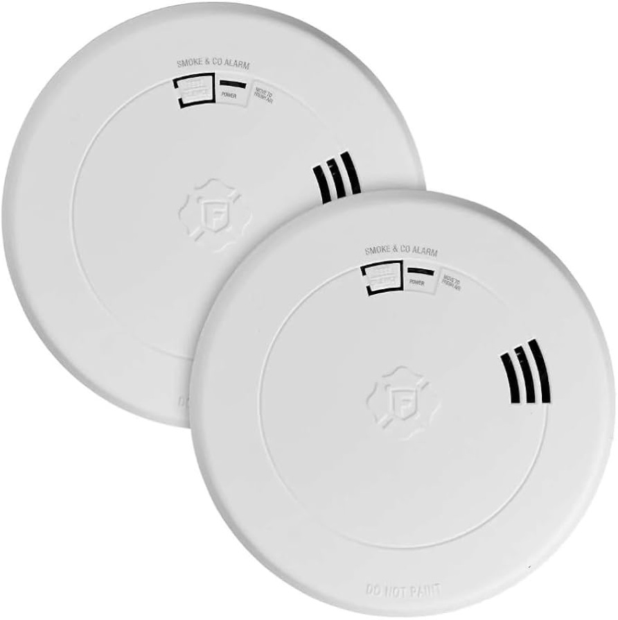 First Alert Voice and Location Alert 2 in 1 Smoke and Carbon Monoxide Alarm 10-Year 2 Pack