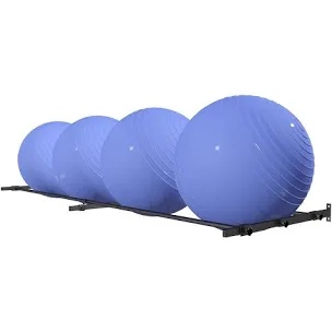 Lhysn Yoga Ball Holder, Extra Large Wall Rack for Gym Garage Wall Storage,Suitable for Stability Ball/Theraband Ball/Stability Balls for Exercise/Barre Ball/Yoga Block