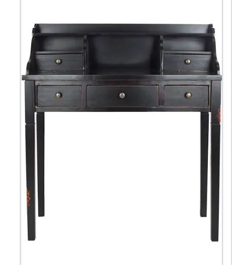 SAFAVIEH Landon 5-Drawer Writing Desk Black