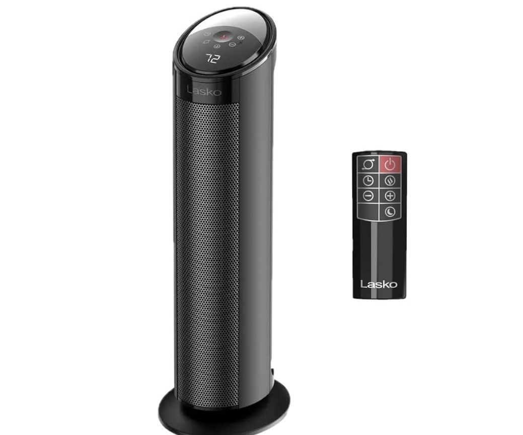Lasko 22 inch Ceramic Tower Heater 3 Speed CT22495 Auto Eco with Remote (missing remote)