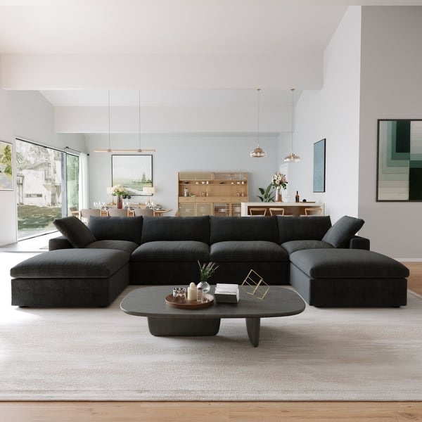 Cloud Modular sectional sofa with 2 stor