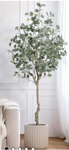 Eucalyptus Tree Artificial With Silver Dollar Leaves
