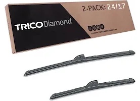 TRICO Diamond 2 Pack  24  and 17  High Performance Replacement Windshield Wiper Blades (25-2417)