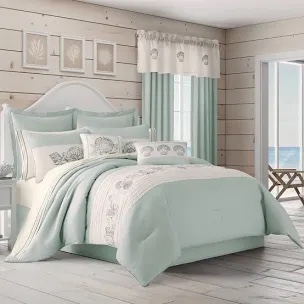 Royal Court Water's Edge 4-Pc. Comforter Set, Queen Bedding