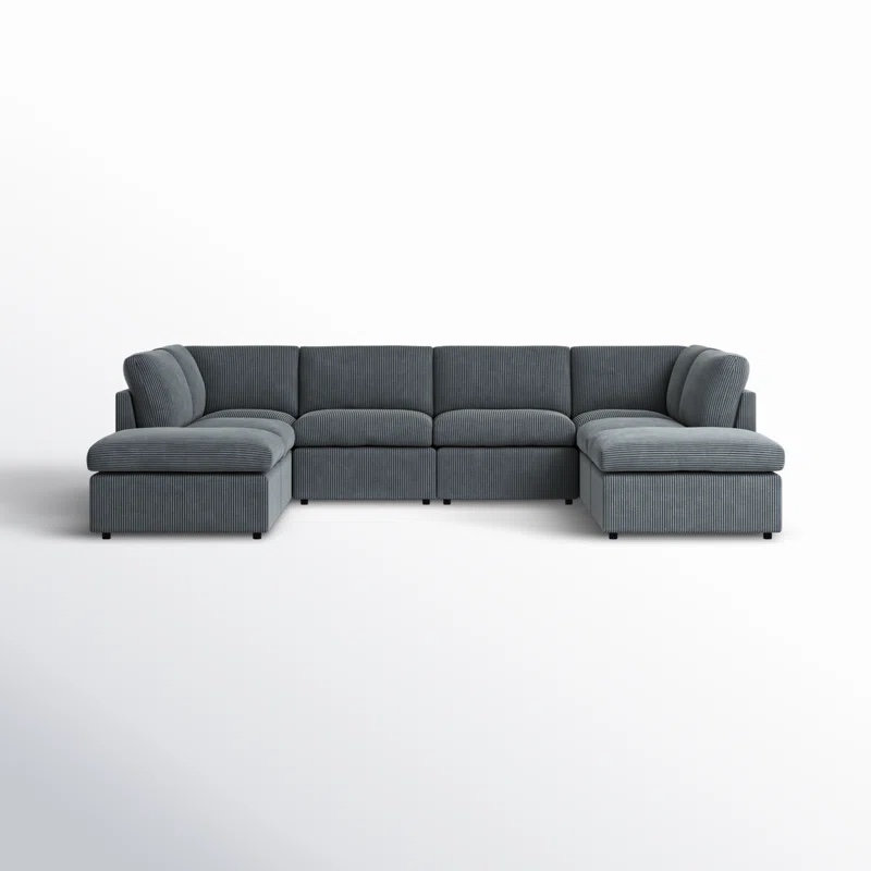 (Single Seat Only) Arvill 8 - Piece Corduroy Sectional SINGLE SEAT ONLY