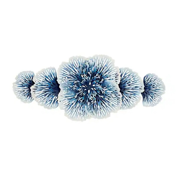 Coral Reef Coastal Decor Metal Wall Sculpture