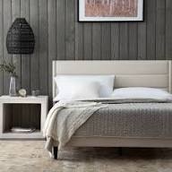 Upholstered Triple Lined Platform Bed