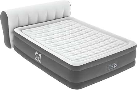 Sealy Tritech Airbed Queen 31" Headboard Built-in AC Pump