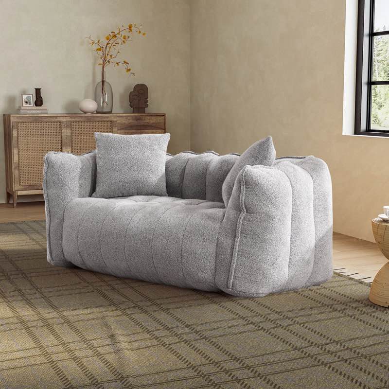 Grey bean bag sofa 