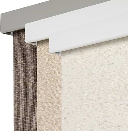 Persilux Free-Stop Cordless 100% Blackout Roller Blinds for Windows Blinds with Natural Woven Fabric UV Protection Privacy Thermal Insulated Roller Shades for Windows, Bedroom, Cream 33" W x 72" H