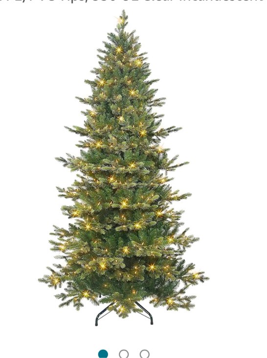 6.5 ft Pre-lit Slim Royal Majestic Douglas Downswept Tree 350 Clear Incandescent Lights