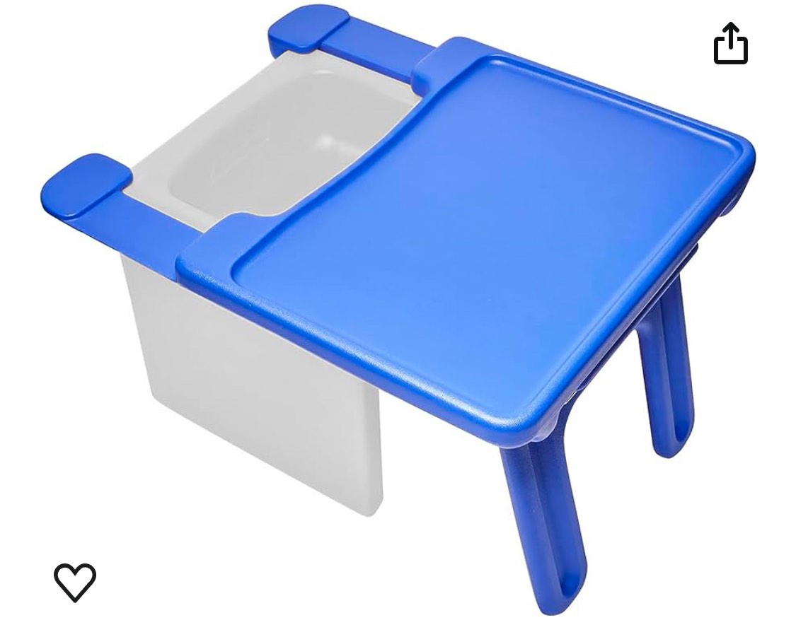 Children's Factory Edutray Kids Desk | Converts Cube Chair to Childrens Desk | Space-Saving Toddlers Desk Chair Converter | Homeschool & Classroom Study Desk for Kids | Safe, Durable, & Easy to Clean