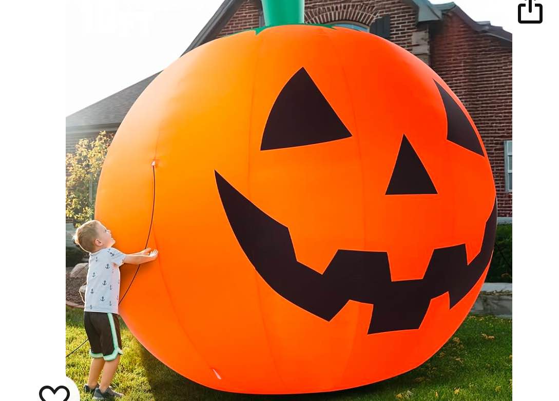 Occasions Airflowz Inflatable Colossal pumpkin
