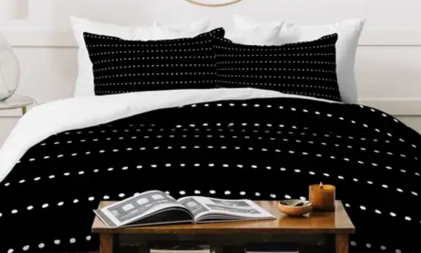 Kelly Haines Organic Dot Stripes Duvet Cover Set