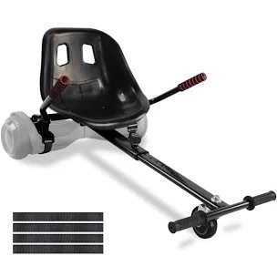 CIRONBOW Hoverboard Kart Seat Attachment -Black Go Cart Seat Attachment Accessory fit for 6.5" 8" 8.5'' 10" Two Wheel Self Balancing Scooter for kids & Adults (Hoverboard Not Included)