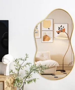 Cloud Shaped Metal Wall Mirror