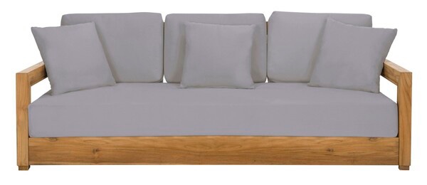 CPT1004C-CASING 72 x 29 x 1 in. Montford Gray Teak 3-seat Bench Casing