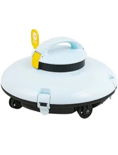 Lydsto Cordless Robotic Pool Cleaner, 120Mins Automatic Pool Vacuum, Stronger Power Suction Ideal Pool Vacuum for Inground or above Ground Pools White Blue