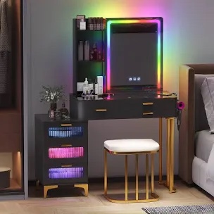 palamara makeup vanity with led light