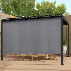 outdoor patio retractable roller shade
