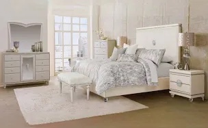 Hayden Beige/Blue Polyester 8 Piece Comforter Set