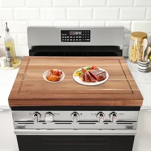 Wood Stove Top Cover Noodle Board For Electric Stove And Gas Stove With Handles