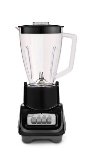 Oster Turbo 5-Speed Countertop Blender Black: Licuadora Oster, Glass Jar, 1400W, Dishwasher-Safe, 6-Cup Capacity