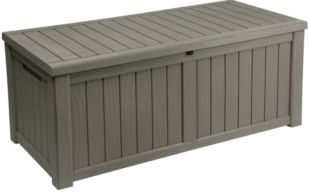 120-260 Gallons Large Resin Water Resistant Lockable Deck Box
