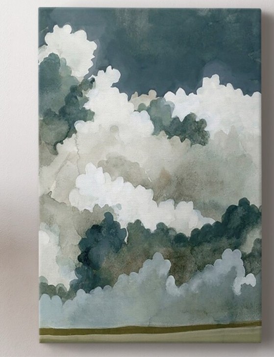 Vast Neutral Sky II Premium Gallery Wrapped Canvas - Ready to Hang