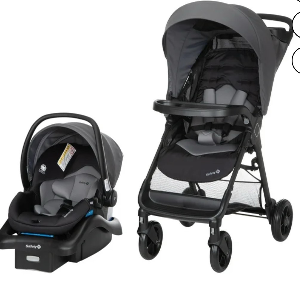 Safety 1st Smooth Ride Travel System Stroller and Infant Car Seat, Monument, Toddler, Unisex