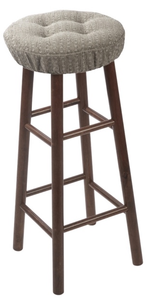 Klear Vu Raindrops Non-Slip Tufted Barstool Pad Cushion Set (Set of 4)