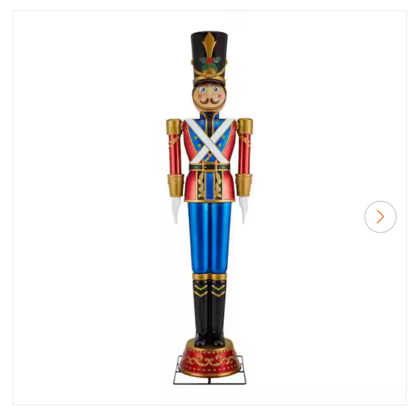 8 ft. Giant -Sized Animated LED Toy Soldier Holiday Yard Decoration