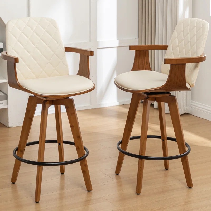 Sitaram Swivel Bar Stools (Set of 2)