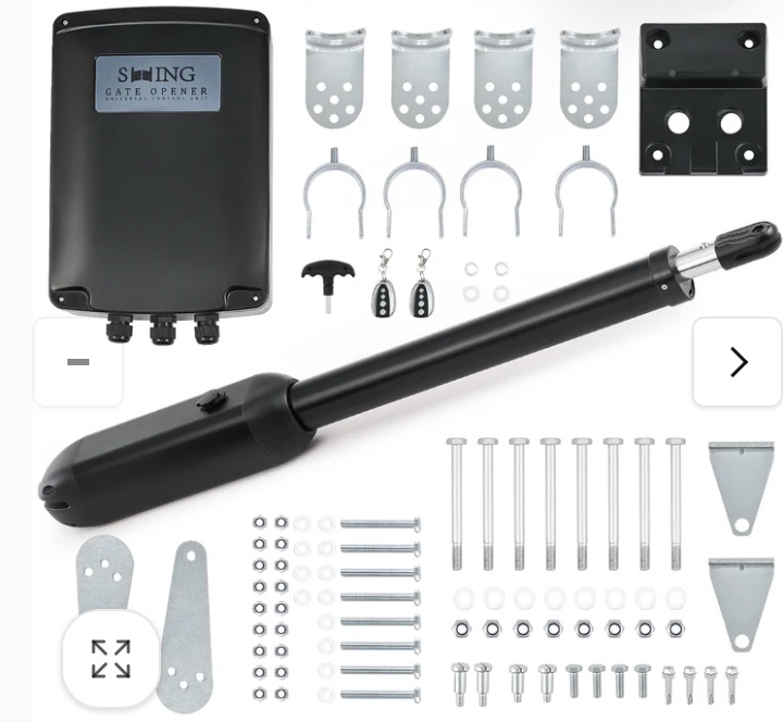 CO-Z Automatic Swing Gate Opener with Remote Controls for 1100lb 20ft Home Gates SGO-S880-02