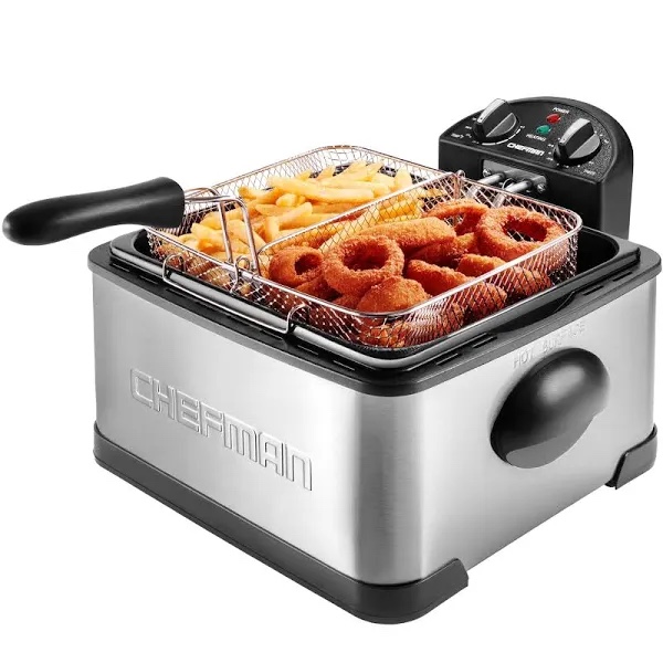 Chefman 4.5 Liter Deep Fryer with Divider