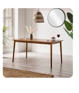 Drea Solid Wood Dining Table - 4 Seater