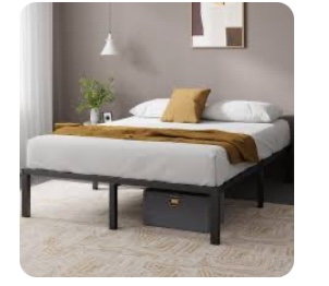 Russel 14', Contemporary Modern Bed Frame