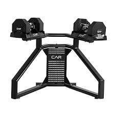 Rack for adjustable dumbbells by cap set of 2 in one