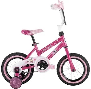 Right training wheel missing! Disney 12 in. Minnie Mouse Bike with Training-Wheels for Girl s  Pink by Huffy