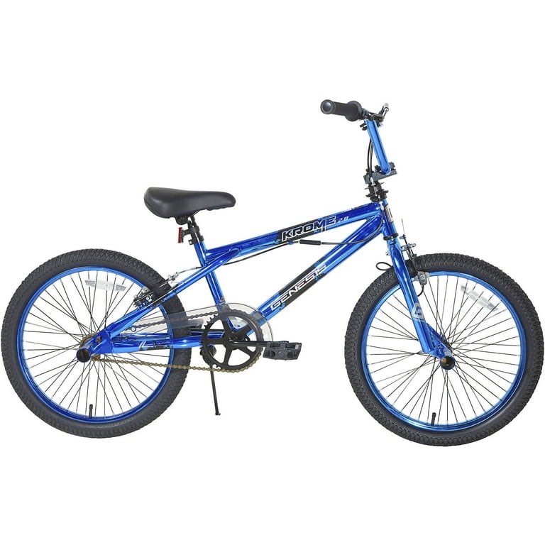 Seat damaged! Genesis 20" Boys' Blue Krome 2.0 BMX Bike